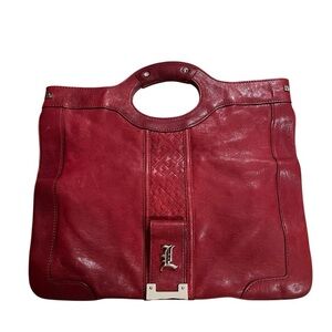 L.A.M.B Gwen Stefani Leather Tote/Clutch